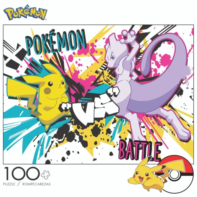 Pokemon - Pikachu vs. Mewtwo - 100 Piece Jigsaw Puzzle