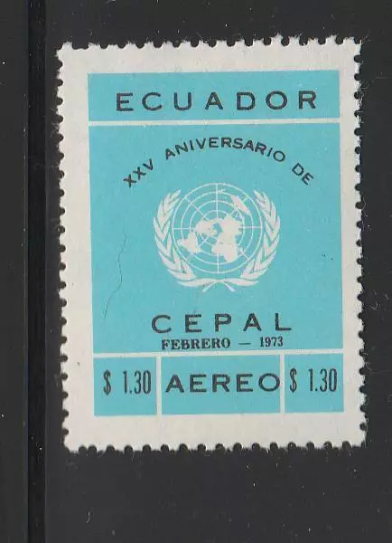 Ecuador Stamps 1973 Un Economic Committee Latin America Cepal Mnh - Misc23-105