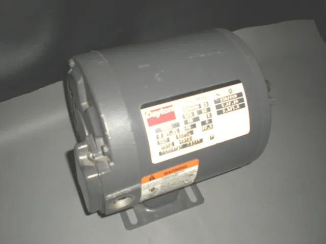 Dayton  Motor 3N0401 1/3 Hp 230/460V  1725Rmp  1.8/.90A  60Hz  3Ph