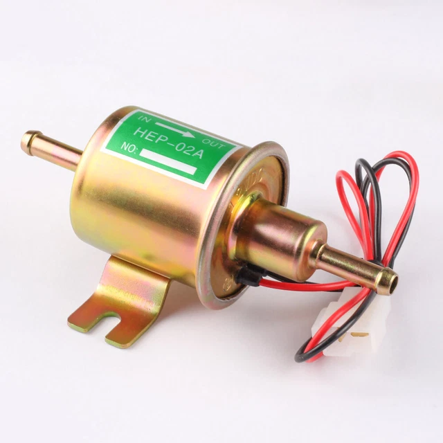12V Universal New Diesel Inline Low Pressure Electric Fuel Pump Golden HEP-02A