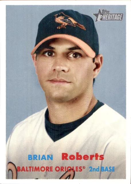 2006 Topps Heritage #190 Brian Roberts BALTIMORE ORIOLES