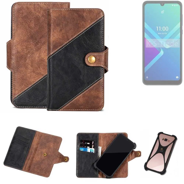 Étui Rabattable En Cuir Synthétique Pour Wiko - Charge Sans Fil Qi - Neuf