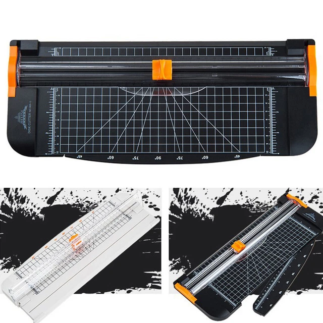 Paper Trimmer Guillotine A4 Portable Photo Cutter Office Labels Coupon Ruler