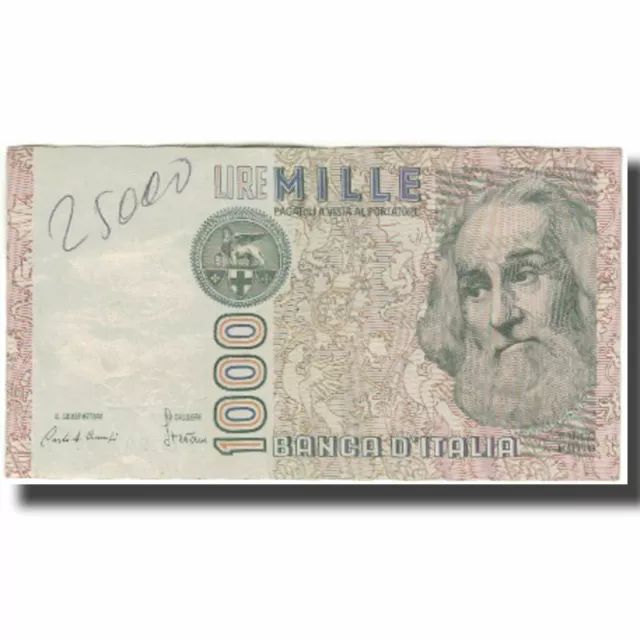 [#126228] Banknote, Italy, 1000 Lire, KM:109a, G(4-6)