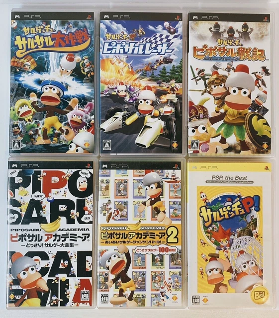 Lot 6 Saru Get You Ape Escape Sony PSP Racer Academia Piposaru War F/S Japan