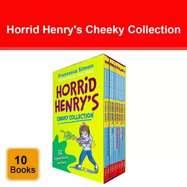 Horrid Henry's Cheeky Collection 10 Books Box Set by Francesca Simon | RRP£48.90