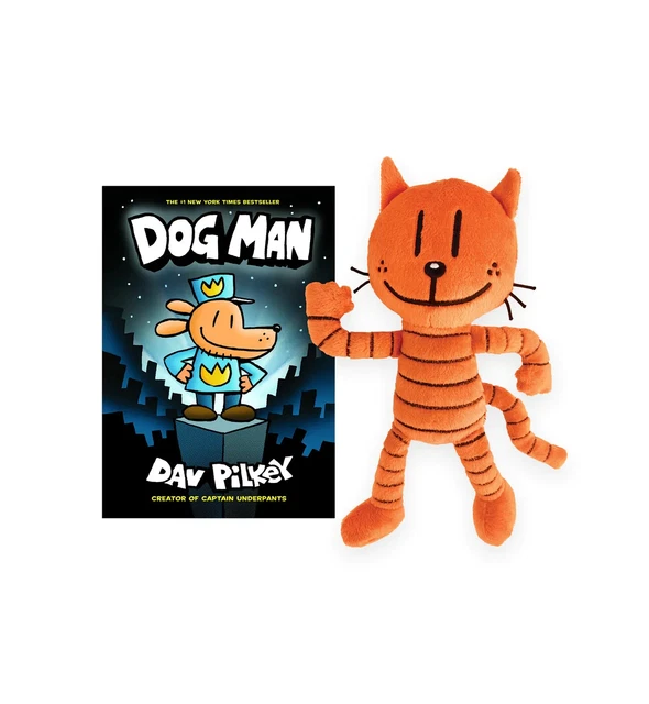 DOG MANS PETEY Doll Soft Toy Cuddly Plush Companion Dav Pilkey Dog Man's Cat £15.00 PicClick UK