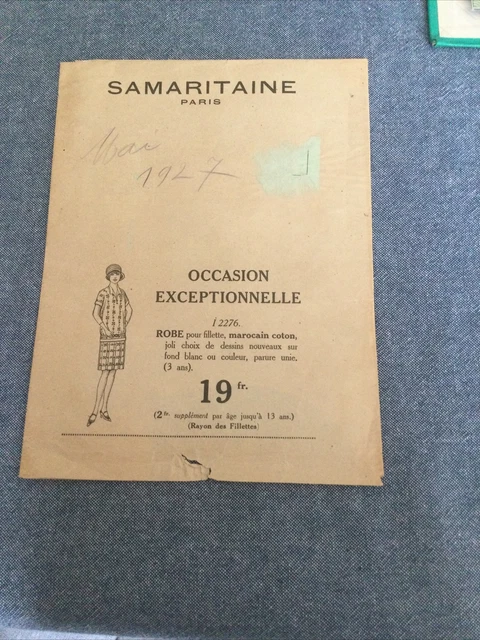 6 porte-sacs publicitaires anciens  La Samaritaine