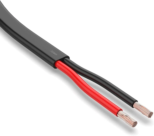 Câble De Véhicule 5 M - 2 X 2,5 Mm² - Câble Plat 2 Fils - Câble Électrique FLRYY