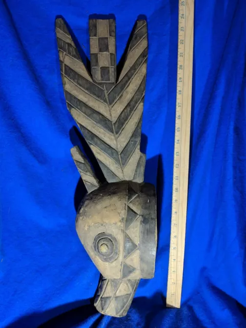 Very Large Animal Mask from Burkina Faso — Authentic Carved African Wood Art