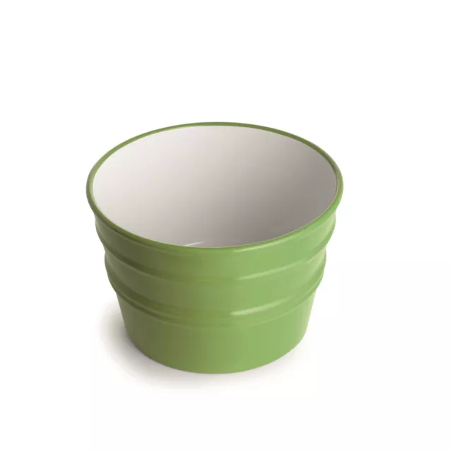 Lavandino Lavabo Appoggio/Sospeso Horganica Tondo cm38 Bacile Midi Verde Lucido