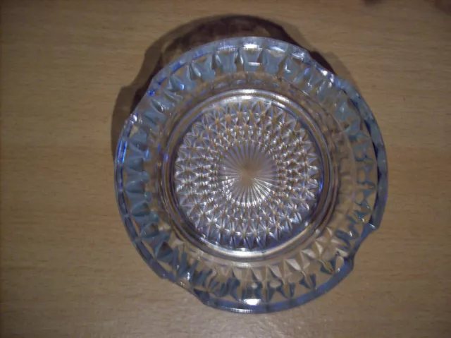 Ashtray Vintage Ornamental Patterned Glass Ashtray