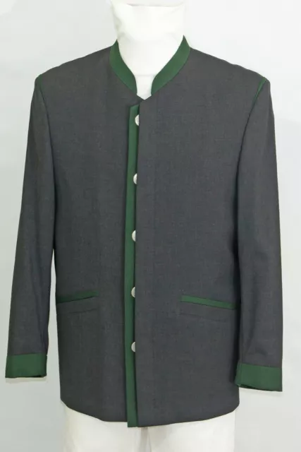 Gray Wool Loden Trachten Jacket Bavarian men's Tyrolean Oktoberfest Trench