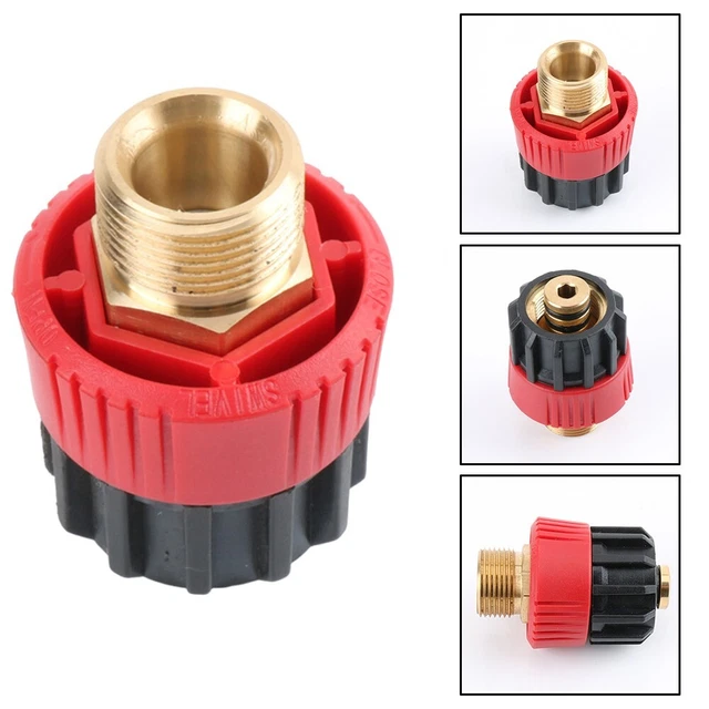 Adaptateur Laiton G1/4 Vers M18x1.5 Pour Nettoyeur Haute Pression - Connecteur Mâle Universel - Couleur Cuivre