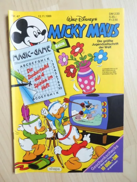 Walt Disneys Micky Maus Heft Nr. 47 vom 13.11.1986