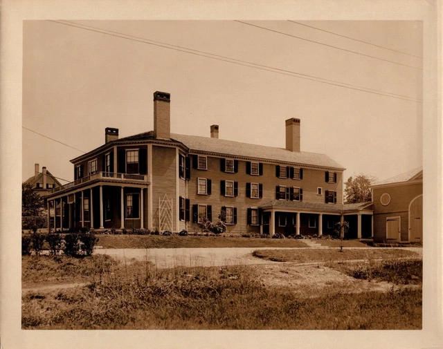 AMAZING CLASSIC OLD AMERICAN FANCY HOUSE VINTAGE 1940s ORIGINAL Photo Y 414