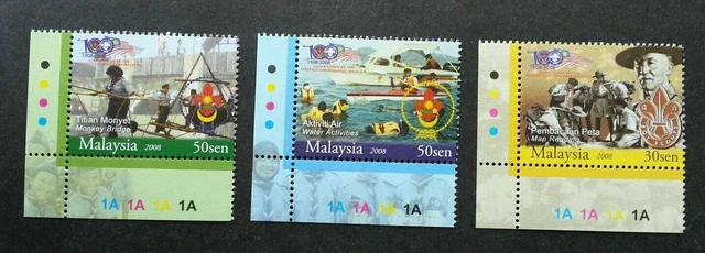 *FREE SHIP Centenary Scouts Association Of Malaysia 2008 (stamp plate MNH