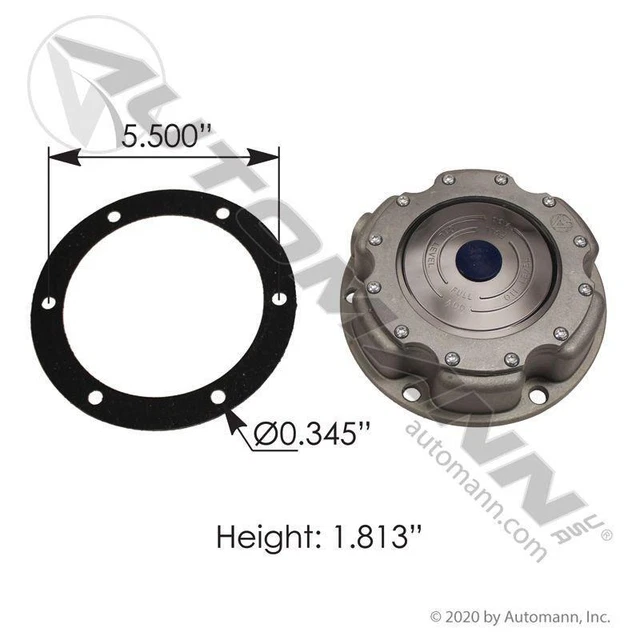 Replaces 19QJ319 MACK CH612 0 WHEEL/HUB COVER 3361115