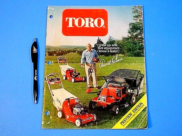 Vtg 1984 Toro Lawn & Garden Equipment 30 Page Catalog Promoted By Arnold Palmer