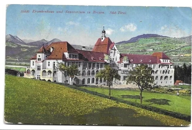 Cartolina Di Bressanone ,Brixen - Stad Krankenhouse - Kuk Zensure - 1918 Wwi