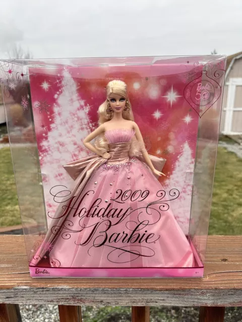 2009 Holiday Barbie Doll Mattel Collector Pink