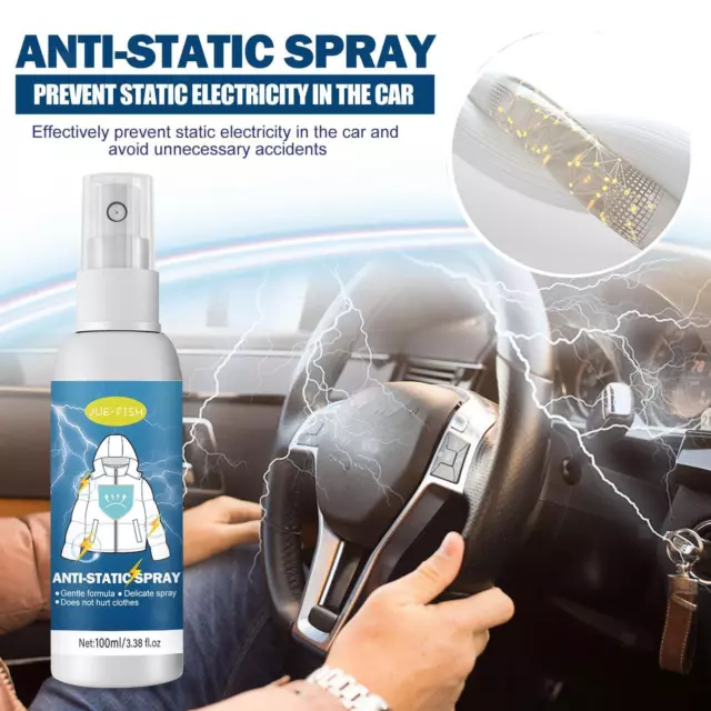 Spray antistatique 3x, sans rides, taille voyage, sans résidus, pour la maison