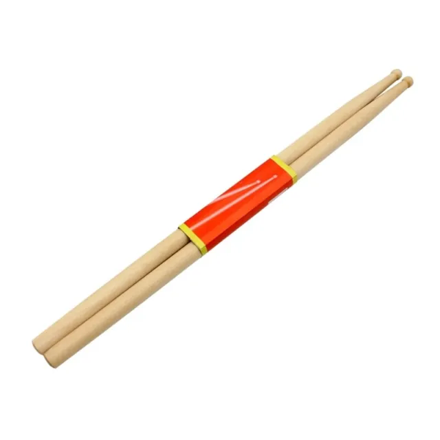 1 Pair 7A Maple Wood Drumsticks Wood Tip Drumstick for Drummer or Beginner