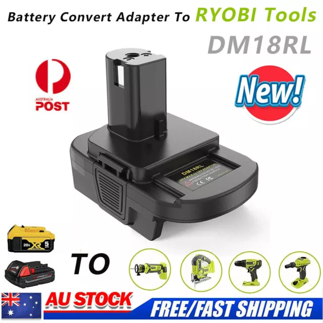 NEW Battery Adapter For DEWALT Milwaukee M18 To RYOBI ONE+ Tools 18V BATTERY