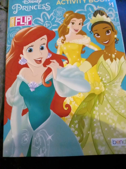 DISNEY PRINCESS JUMBO Flip Coloring Book $1.49 - PicClick