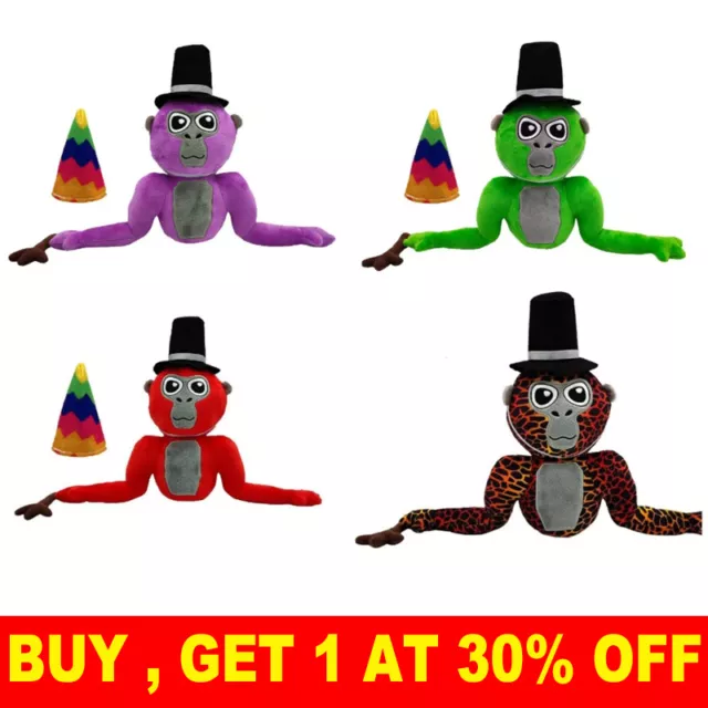 UPDATED GORILLA TAG Plush Monkey Stuffed Animal for Kids Birthday Xmas ...