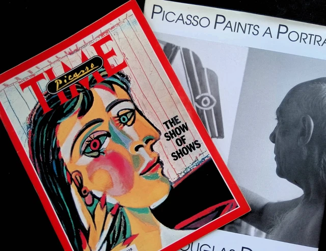Picasso Painter Time Magazine Cover & Paints A Portrait Book 2-Item Lot