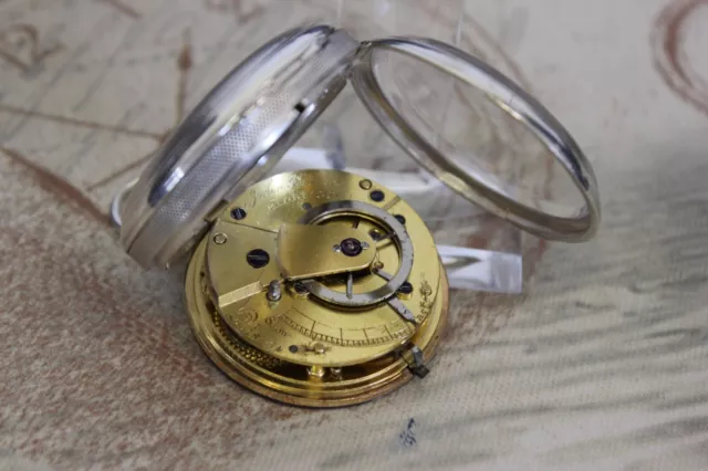 Rare antike Spindel Taschenuhr verge fusee pocket watch John Pears BIDEFORD
