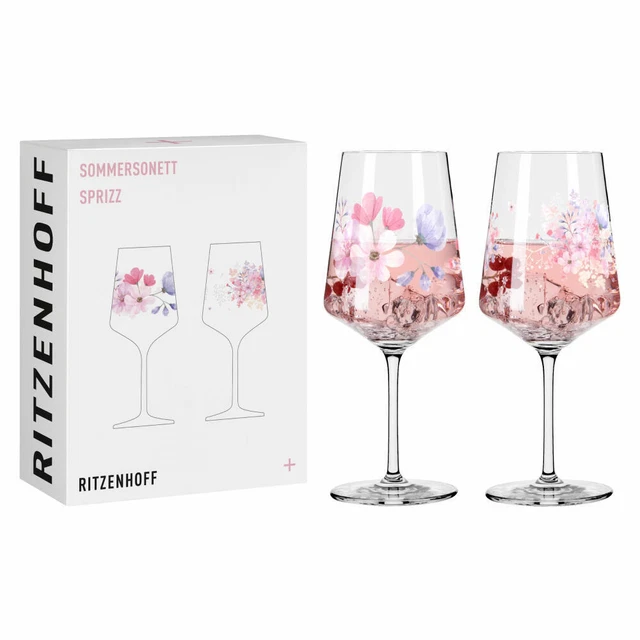 Rosenthal / diVino Glatt / set 12 bicchieri acqua o whisky e calici vino rosso borgogna / vetro / trasparente