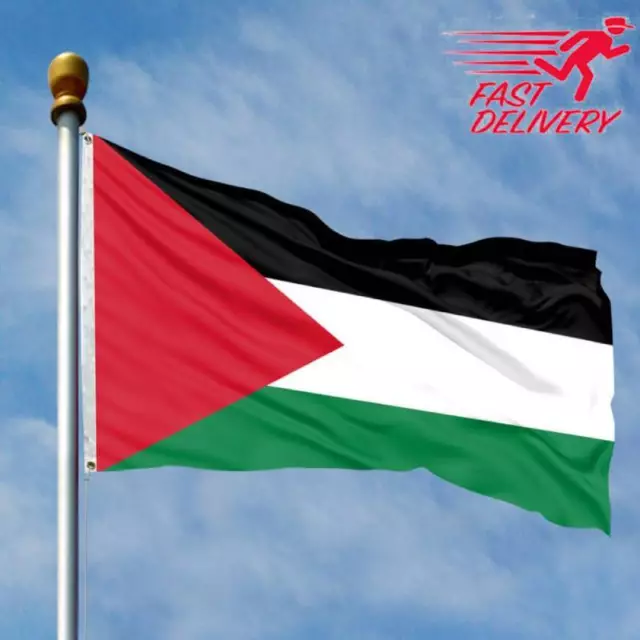 Palestine Flag Large Palestinian Middle East 5x3' Free Gaza Support