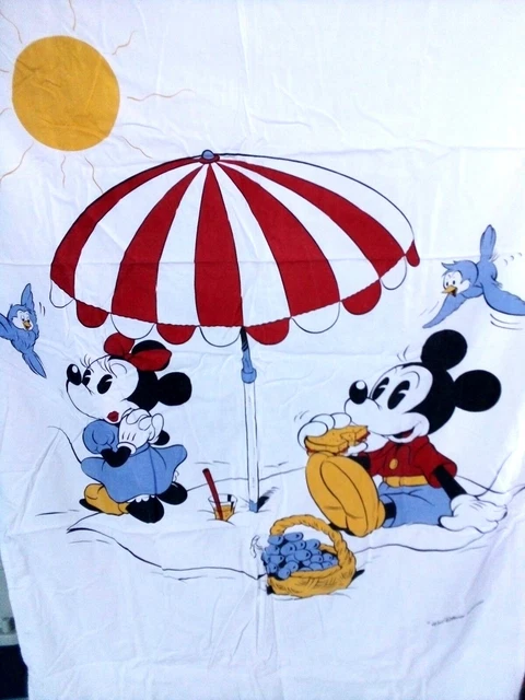 Drap Plat 116x180 Cm - Motif Bisounours & Casimir - 100% Coton
