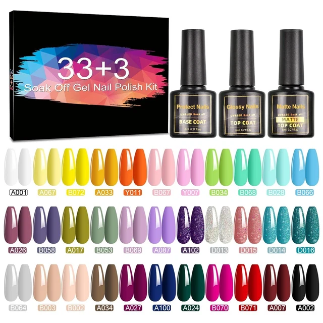 Vernis Semi Permanent 36 Pcs Lot Vernis Gel Semi Permanent UV LED Printemps e...