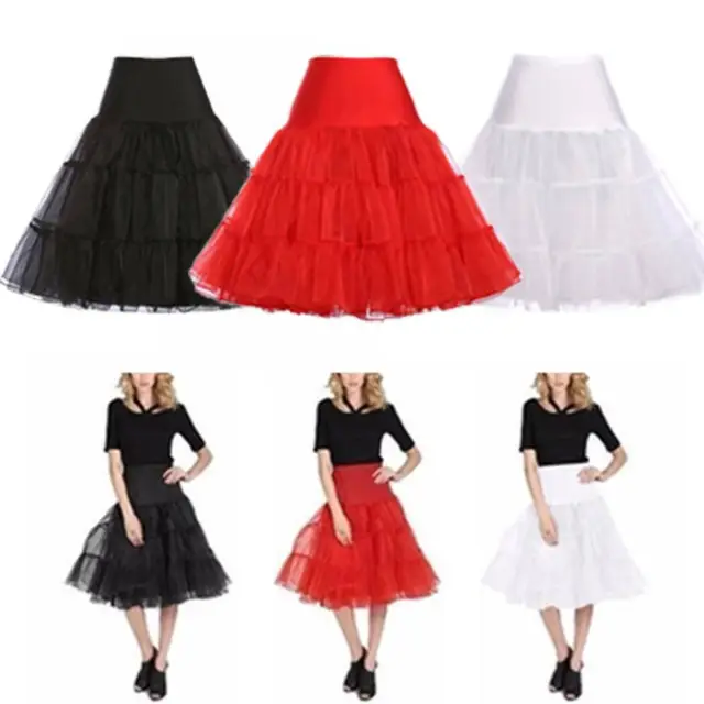 26" Retro Fancy Wedding Underskirt 50s Swing Vintage Petticoat Rockabilly Tutu