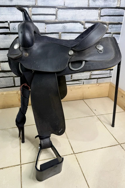Selle de dressage pour cheval en cuir enfant Edix Saddles Tudor - 14