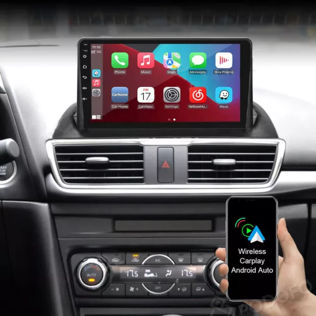 For Mazda 3 2014-2019 Apple Carplay Car Stereo Radio Android 12 GPS WIFI 2G+32G