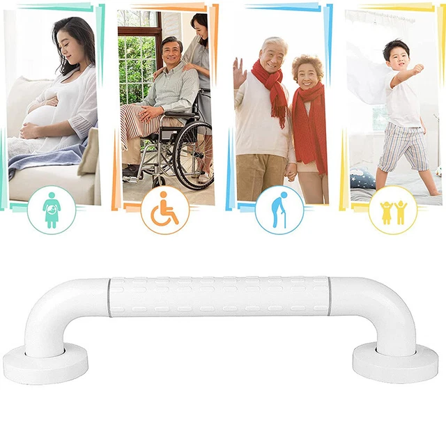 30/40/50cm Bathroom Grip Shower Tub Grab Bar Safe Handle Handrail Rail DisableCO