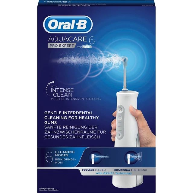 Oral-B AquaCare 6 Pro Expert Kabellose Oxyjet Munddusche