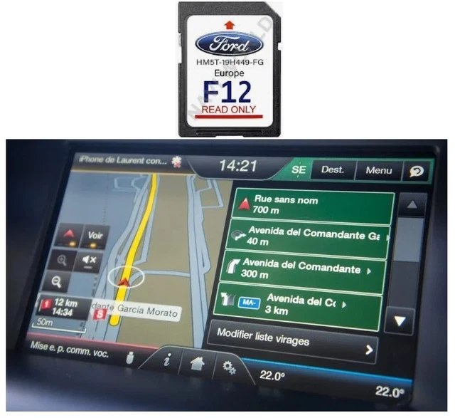 Scheda SD Navigazione GPS Europa 2022 Per Ford MCA - Compatibile, Aggiornata, Copertura Completa