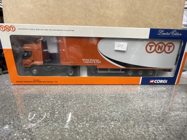 Corgi CC12112 1/50 - Renault Premium Box Trailer (TTX) Vert/bleu - Occasion