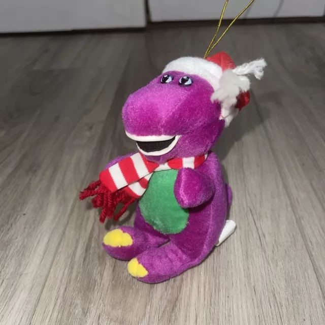 BARNEY THE DINOSAUR Kurt Adler 5.5" Plush Ornament Christmas 14.99