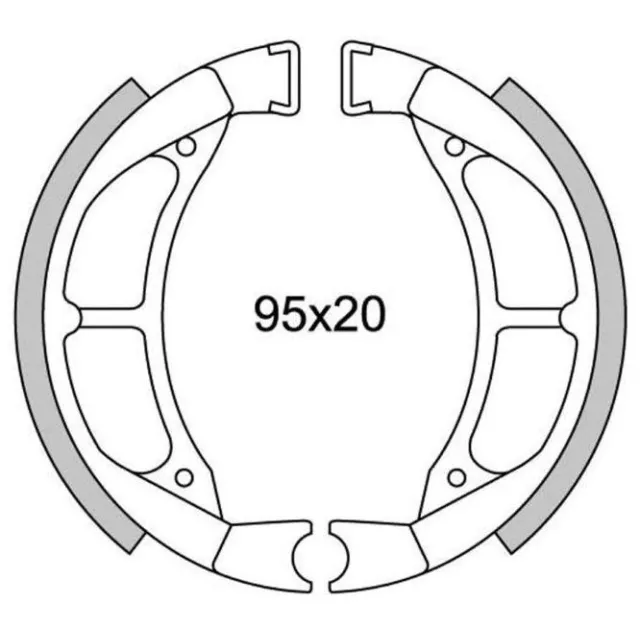Ganasce Freno Posteriore Newfren Gf.1217 Yamaha Spy 50 / Ye 50 Zest