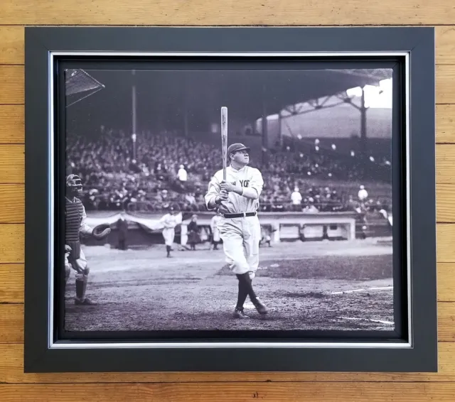 Babe Ruth Photo on Canvas 16 X 20, Professionally Mounted Floater Frame 21 x 25