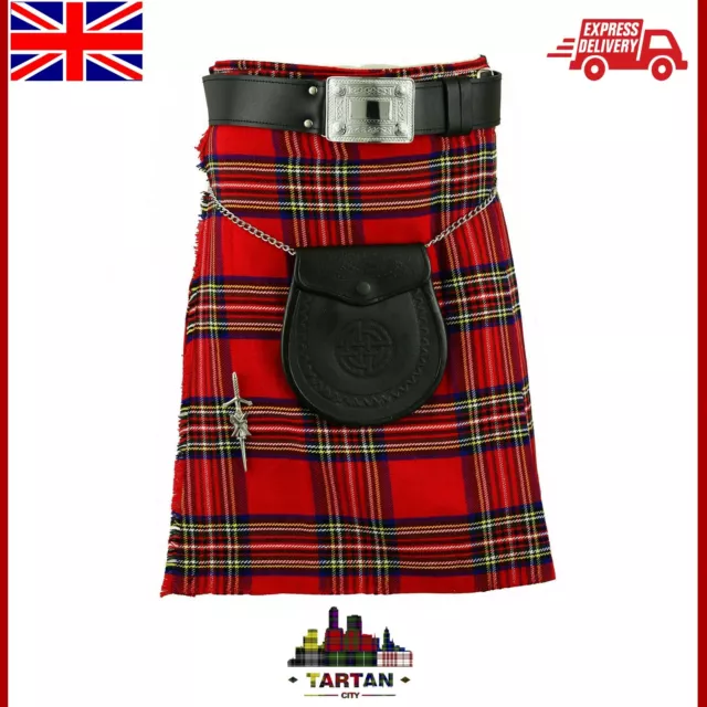 TC Scottish Mens Kilt Traditional Highland Dress Skirt Kilts