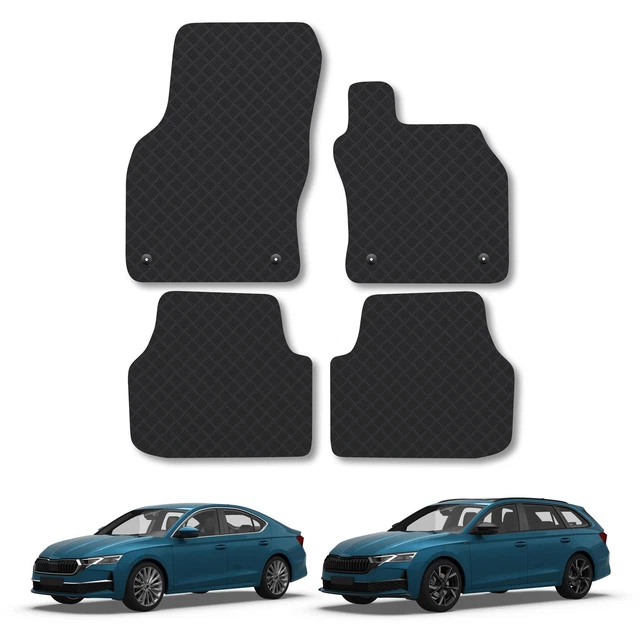 Bespoke-Car-Mats Boot Liner For Skoda Octavia Estate 2020+ | PVC Upper Floor Tray With 2-Inch Raised Lip