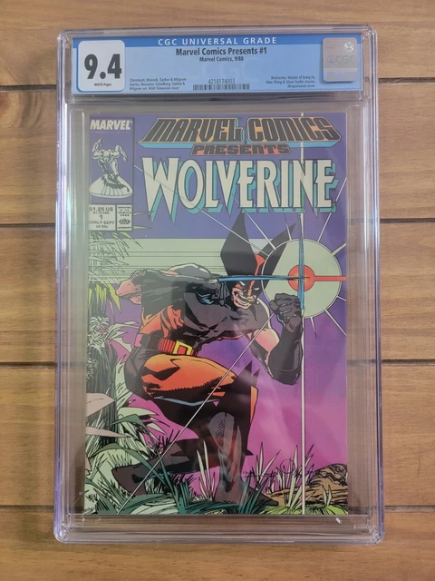 Marvel Comics Presents 1 CGC 9.4 WP Walt Simonson Wolverine Cover