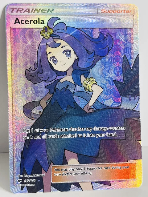 Acerola Full Art - Pokemon SM Burning Shadows 142/147